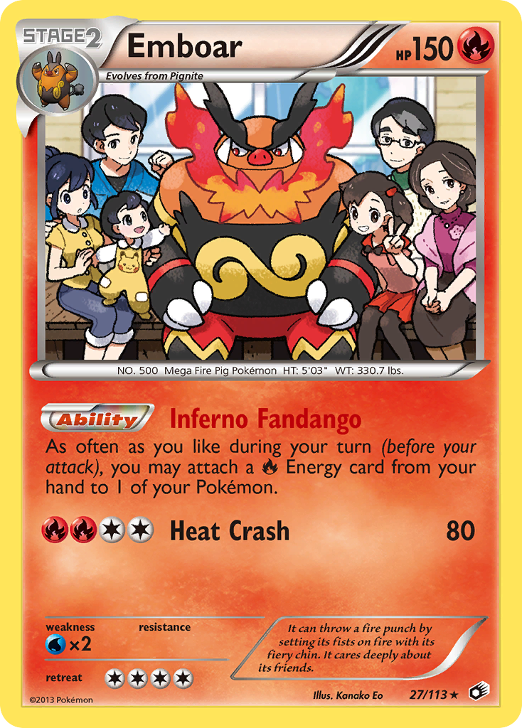 Emboar (27/113) (Theme Deck Exclusive) [Black & White: Legendary Treasures] | Kessel Run Games Inc. 