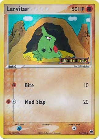 Larvitar (51/101) (Stamped) [EX: Dragon Frontiers] | Kessel Run Games Inc. 