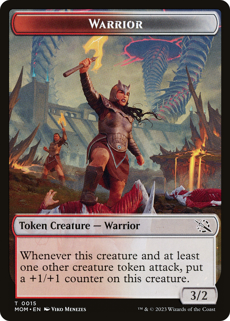 Warrior // Thopter Double-Sided Token [March of the Machine Tokens] | Kessel Run Games Inc. 