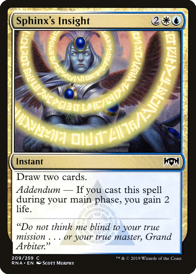 Sphinx's Insight [Ravnica Allegiance] | Kessel Run Games Inc. 