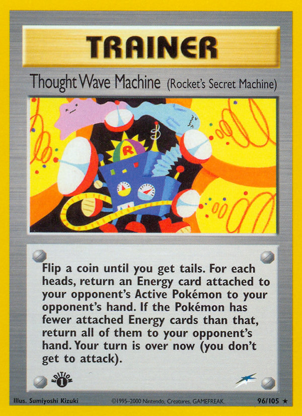 Thought Wave Machine (96/105) (Rocket's Secret Machine) [Neo Destiny 1st Edition] | Kessel Run Games Inc. 