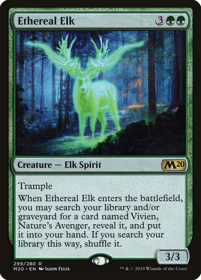 Ethereal Elk [Core Set 2020] | Kessel Run Games Inc. 