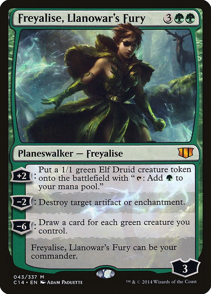 Freyalise, Llanowar's Fury [Commander 2014] | Kessel Run Games Inc. 