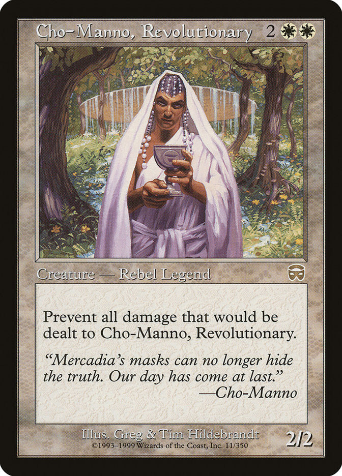 Cho-Manno, Revolutionary [Mercadian Masques] | Kessel Run Games Inc. 