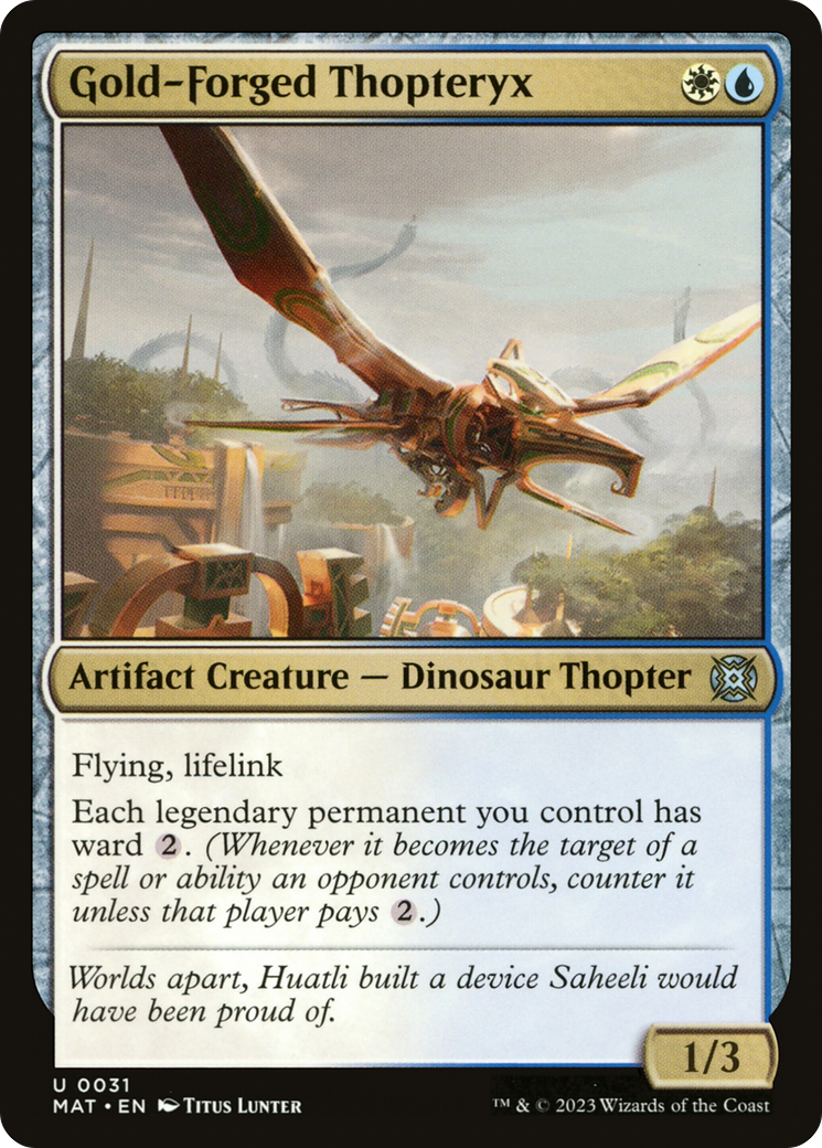 Gold-Forged Thopteryx [March of the Machine: The Aftermath] | Kessel Run Games Inc. 