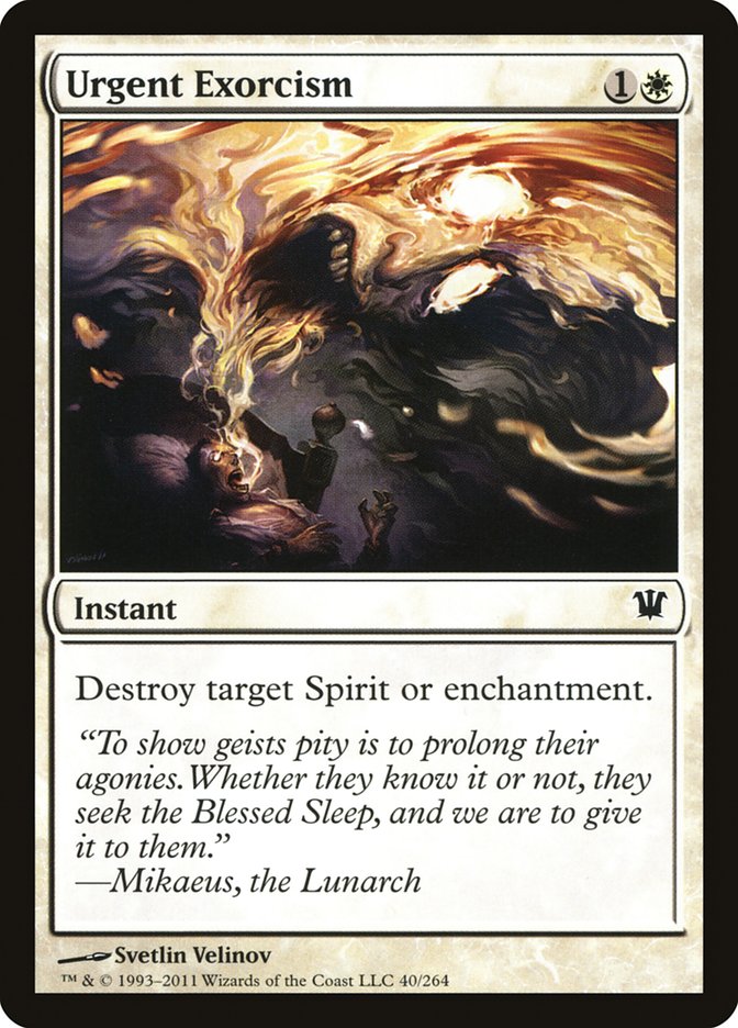 Urgent Exorcism [Innistrad] | Kessel Run Games Inc. 