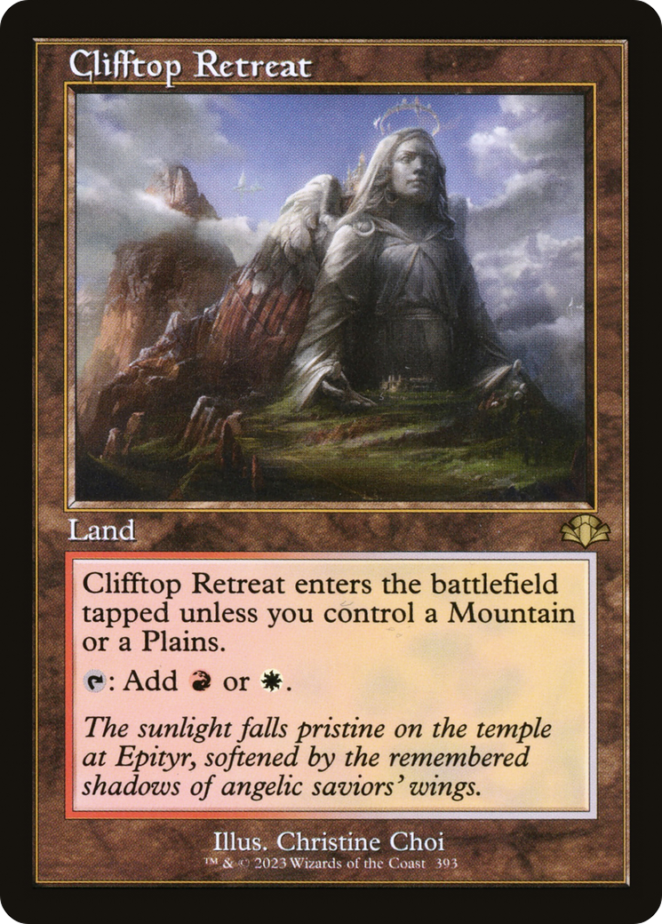 Clifftop Retreat (Retro) [Dominaria Remastered] | Kessel Run Games Inc. 