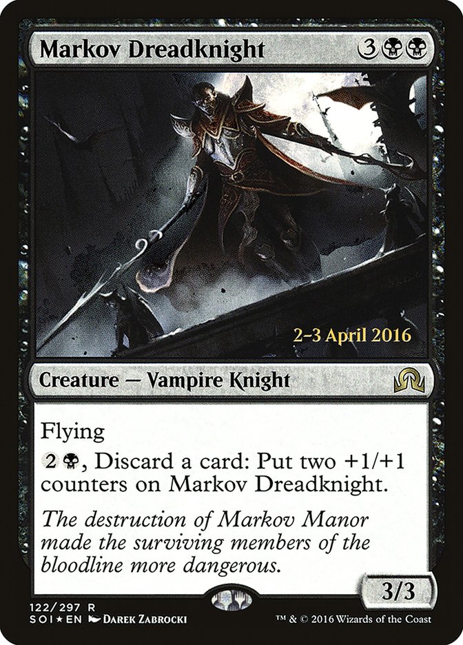 Markov Dreadknight [Shadows over Innistrad Prerelease Promos] | Kessel Run Games Inc. 