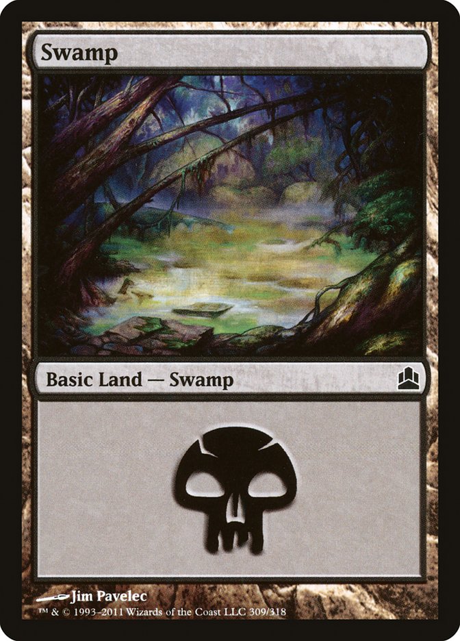 Swamp (309) [Commander 2011] | Kessel Run Games Inc. 