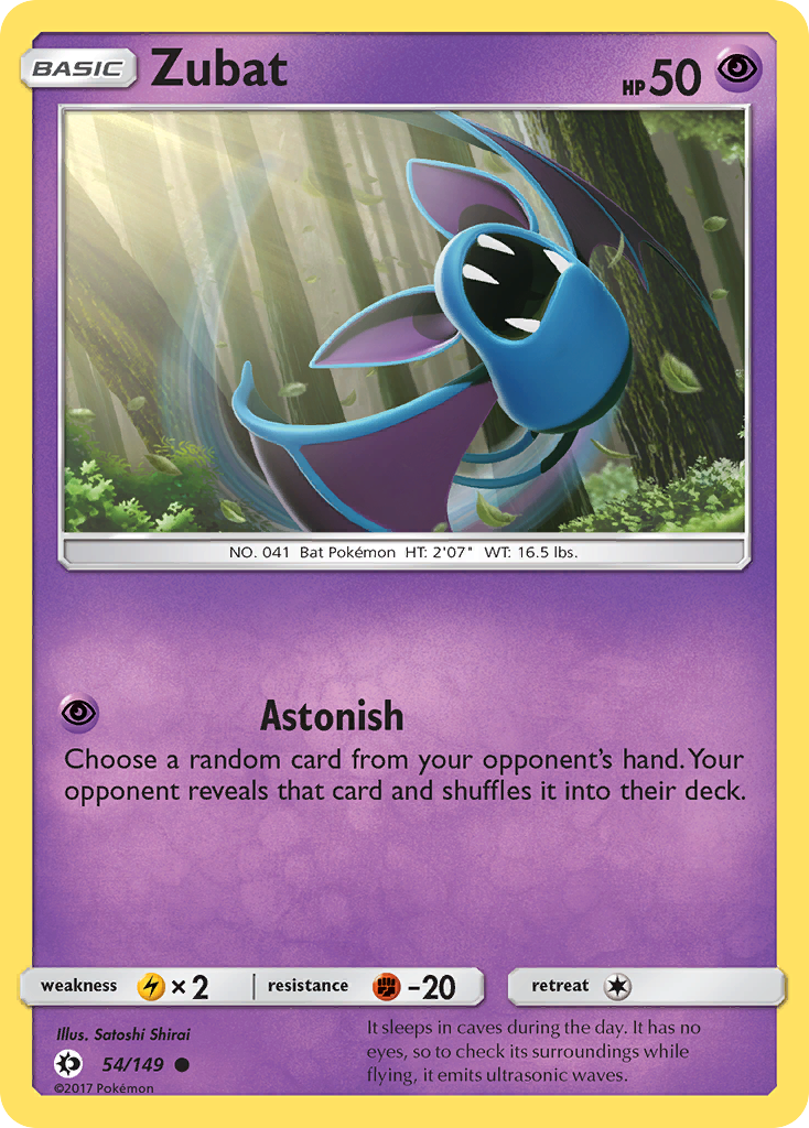 Zubat (54/149) [Sun & Moon: Base Set] | Kessel Run Games Inc. 