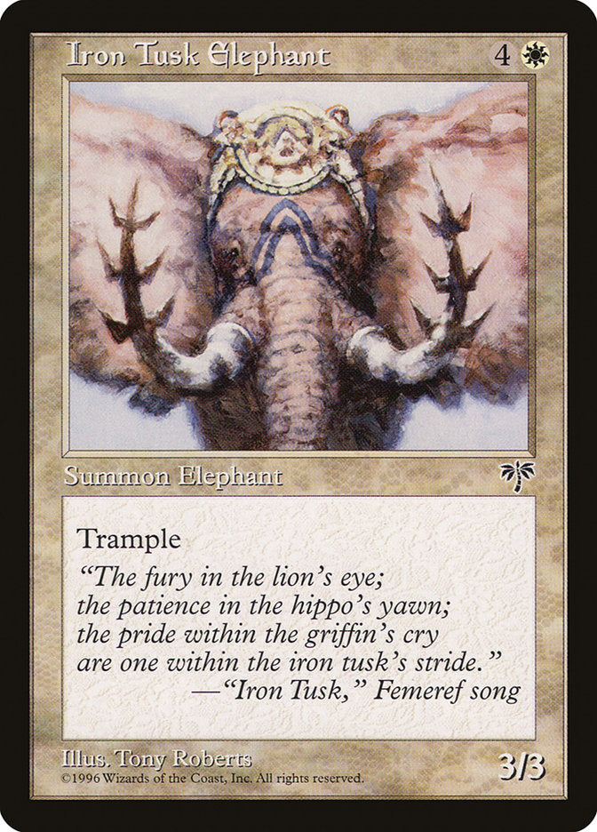 Iron Tusk Elephant [Mirage] | Kessel Run Games Inc. 