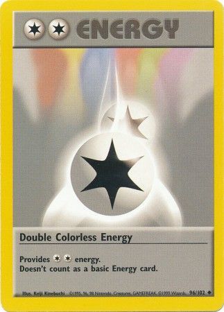 Double Colorless Energy (96/102) [Base Set Unlimited] | Kessel Run Games Inc. 