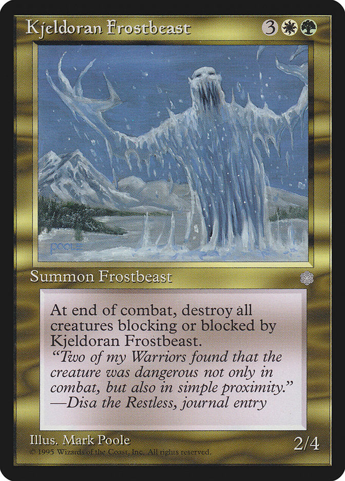 Kjeldoran Frostbeast [Ice Age] | Kessel Run Games Inc. 
