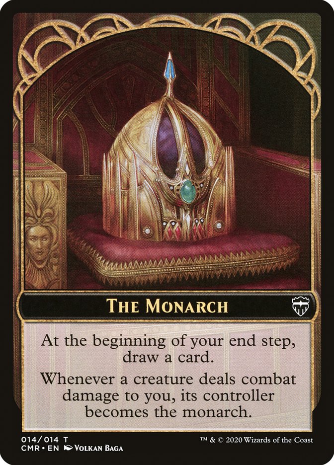 The Monarch // Treasure Double-Sided Token [Commander Legends Tokens] | Kessel Run Games Inc. 