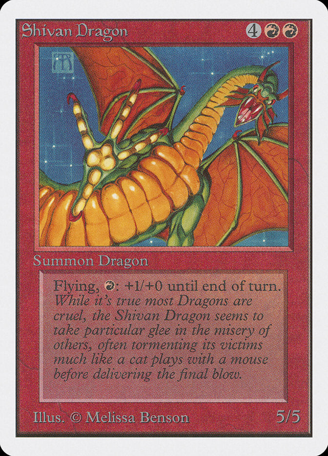 Shivan Dragon [Unlimited Edition] | Kessel Run Games Inc. 