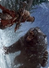 Blizzard Brawl Art Card [Kaldheim Art Series] | Kessel Run Games Inc. 