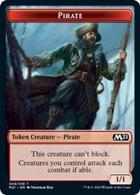 Pirate // Weird Double-Sided Token [Core Set 2021 Tokens] | Kessel Run Games Inc. 