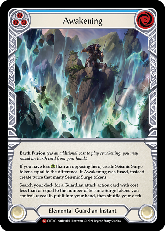 Awakening [ELE006] (Tales of Aria)  1st Edition Rainbow Foil | Kessel Run Games Inc. 