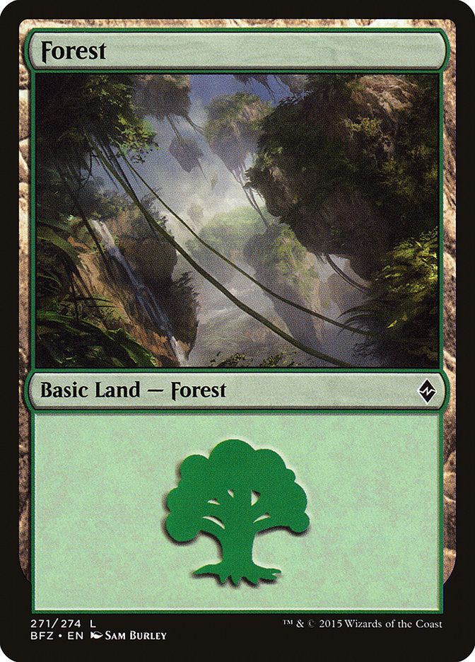 Forest (271) [Battle for Zendikar] | Kessel Run Games Inc. 