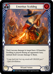 Emeritus Scolding (Red) [EVR125] (Everfest)  1st Edition Normal | Kessel Run Games Inc. 