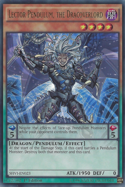 Lector Pendulum, the Dracoverlord [SHVI-EN023] Ultra Rare | Kessel Run Games Inc. 