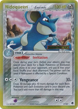 Nidoqueen (7/101) (Delta Species) (Stamped) [EX: Dragon Frontiers] | Kessel Run Games Inc. 