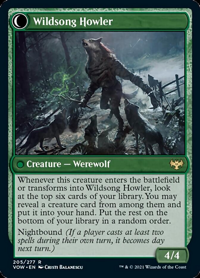 Howlpack Piper // Wildsong Howler [Innistrad: Crimson Vow] | Kessel Run Games Inc. 