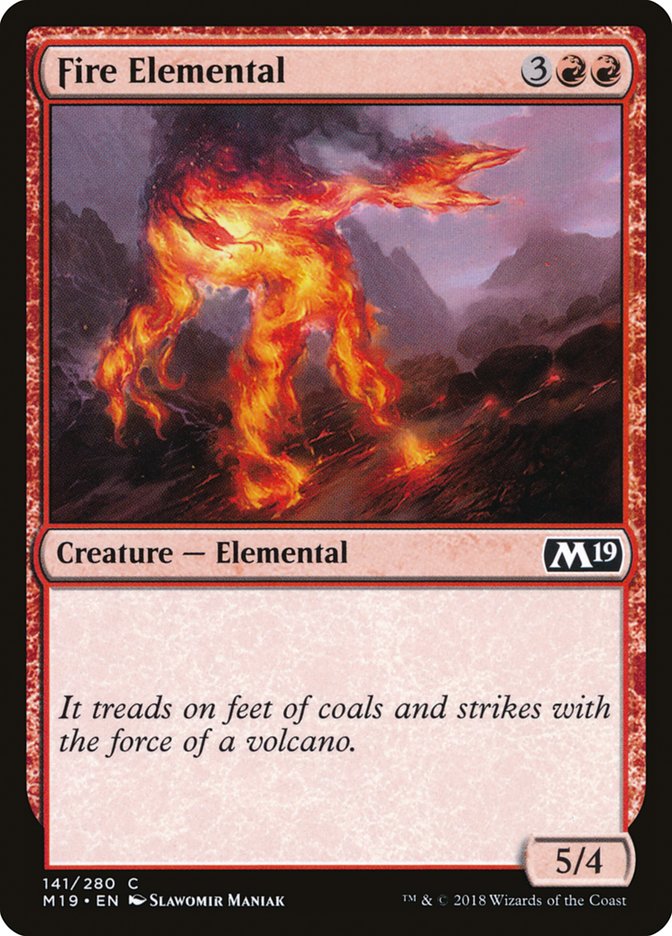 Fire Elemental [Core Set 2019] | Kessel Run Games Inc. 