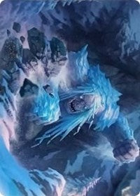 Icehide Troll Art Card [Kaldheim Art Series] | Kessel Run Games Inc. 