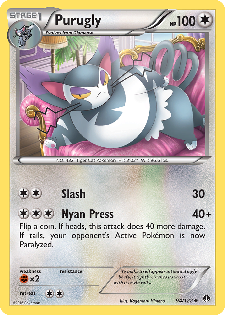 Purugly (94/122) [XY: BREAKpoint] | Kessel Run Games Inc. 