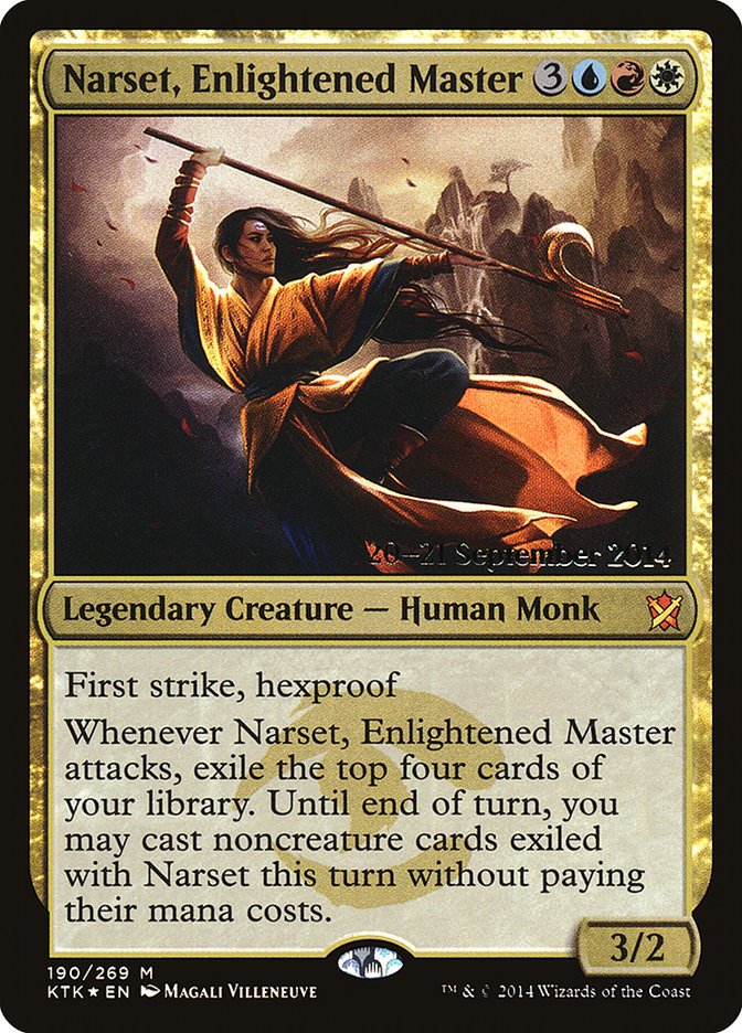 Narset, Enlightened Master [Khans of Tarkir Prerelease Promos] | Kessel Run Games Inc. 