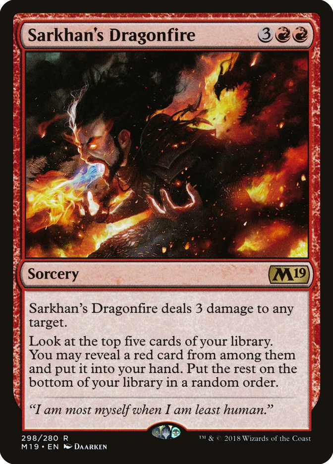 Sarkhan's Dragonfire [Core Set 2019] | Kessel Run Games Inc. 