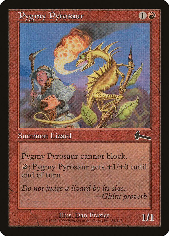 Pygmy Pyrosaur [Urza's Legacy] | Kessel Run Games Inc. 