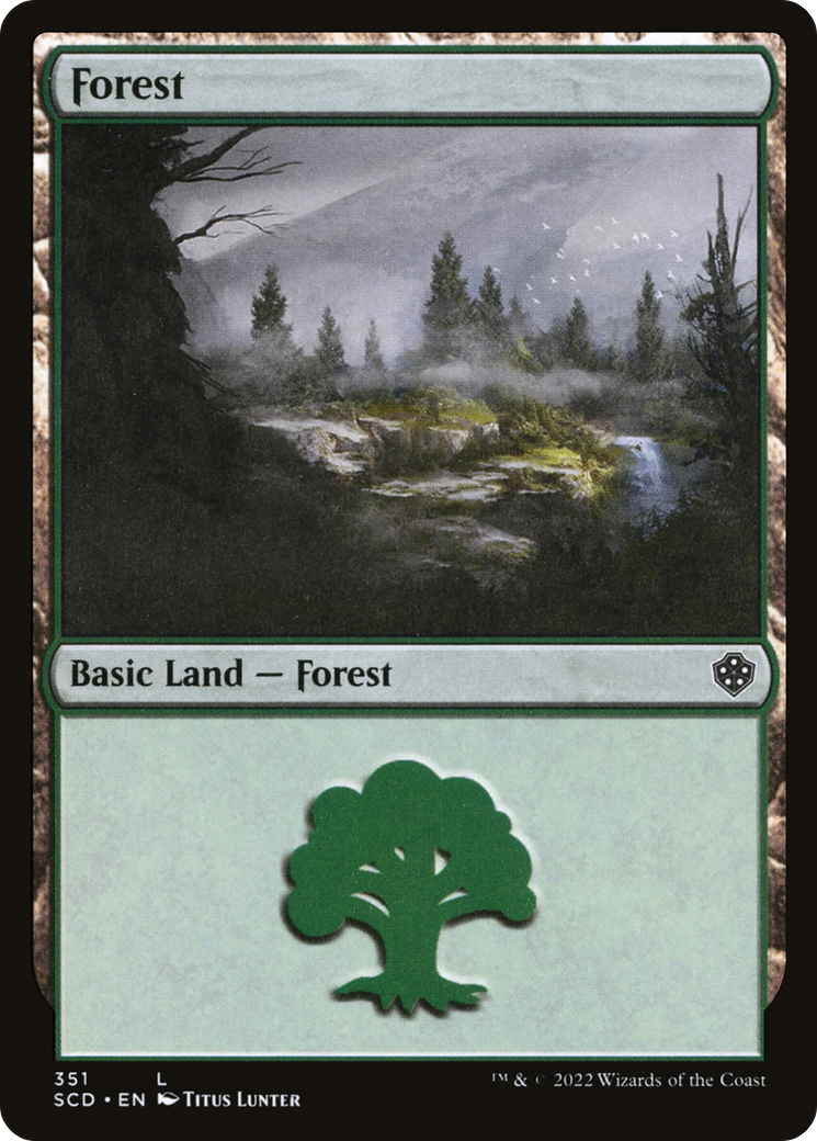 Forest (351) [Starter Commander Decks] | Kessel Run Games Inc. 