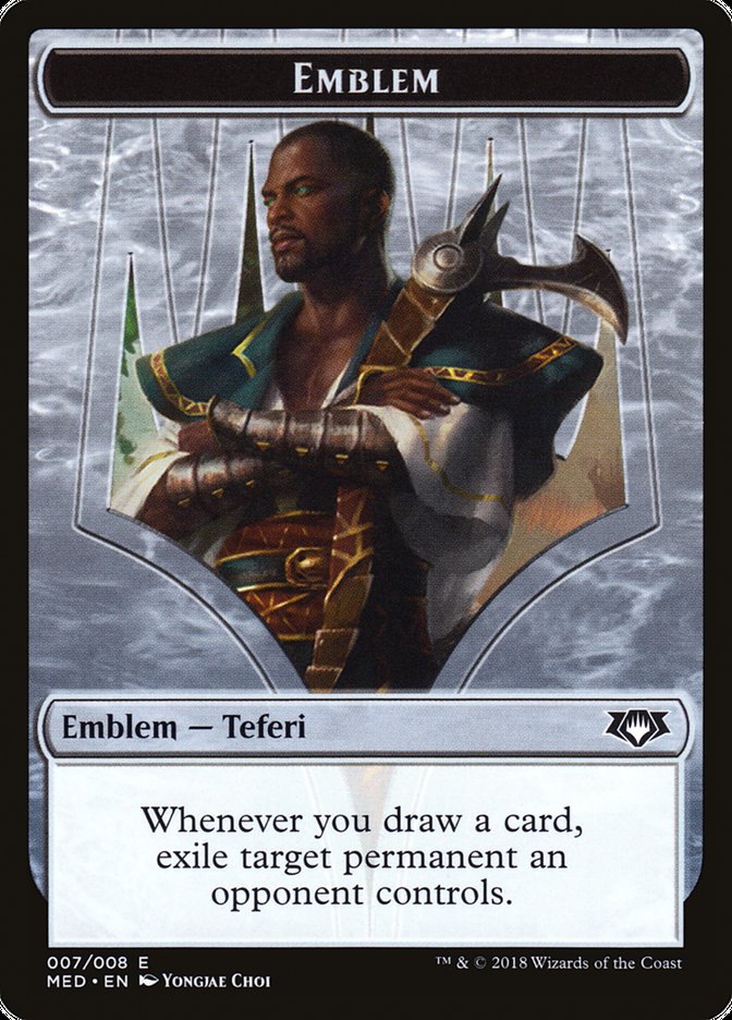 Teferi, Hero of Dominaria Emblem [Mythic Edition Tokens] | Kessel Run Games Inc. 