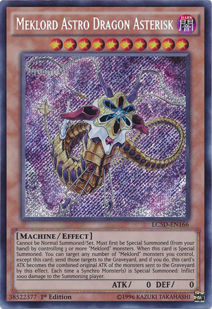 Meklord Astro Dragon Asterisk [LC5D-EN166] Secret Rare | Kessel Run Games Inc. 