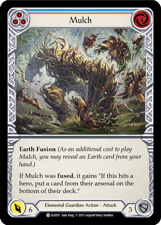 Mulch (Blue) [ELE021] (Tales of Aria)  1st Edition Rainbow Foil | Kessel Run Games Inc. 