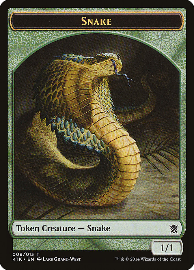 Snake Token [Khans of Tarkir Tokens] | Kessel Run Games Inc. 