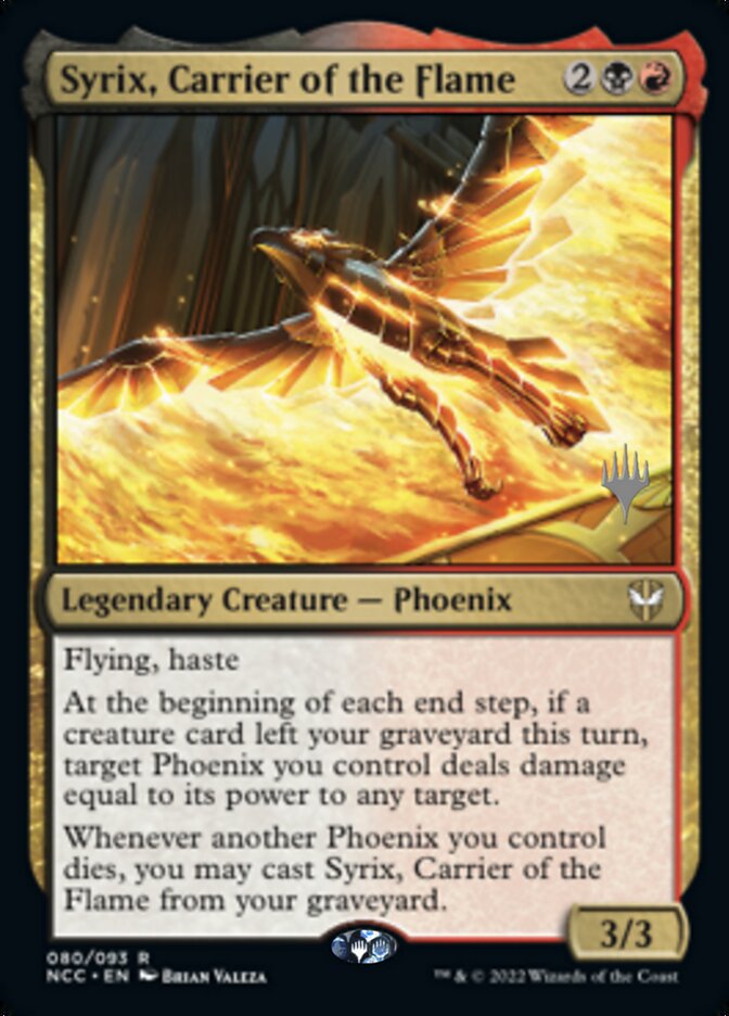 Syrix, Carrier of the Flame (Promo Pack) [Streets of New Capenna Commander Promos] | Kessel Run Games Inc. 