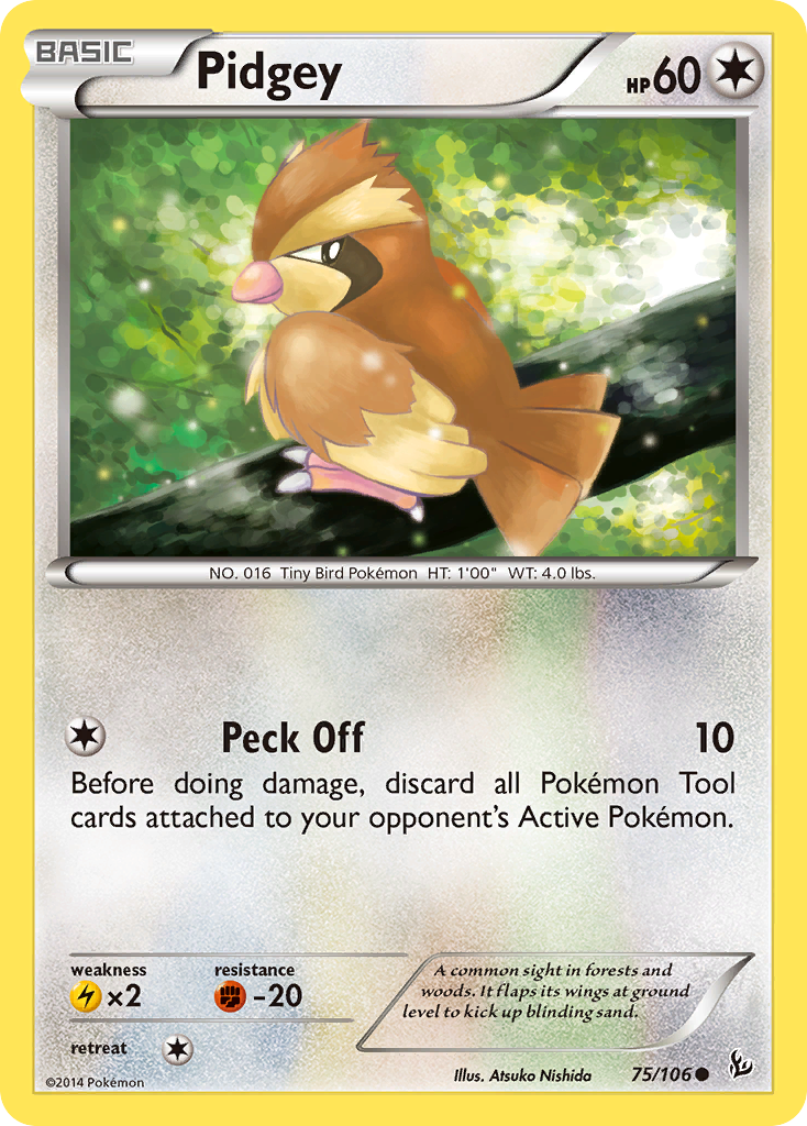 Pidgey (75/106) [XY: Flashfire] | Kessel Run Games Inc. 