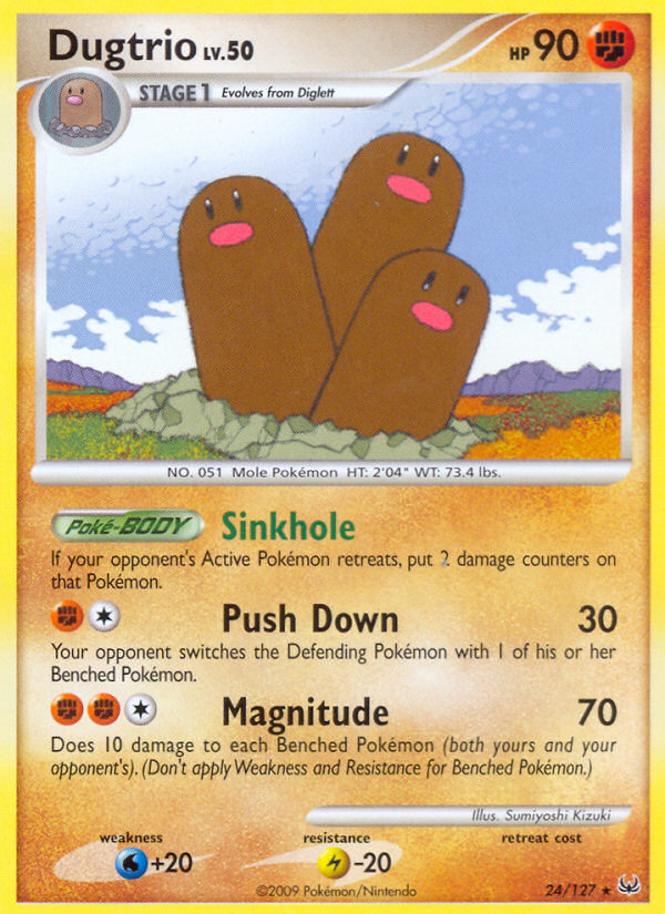 Dugtrio (24/127) [Platinum: Base Set] | Kessel Run Games Inc. 