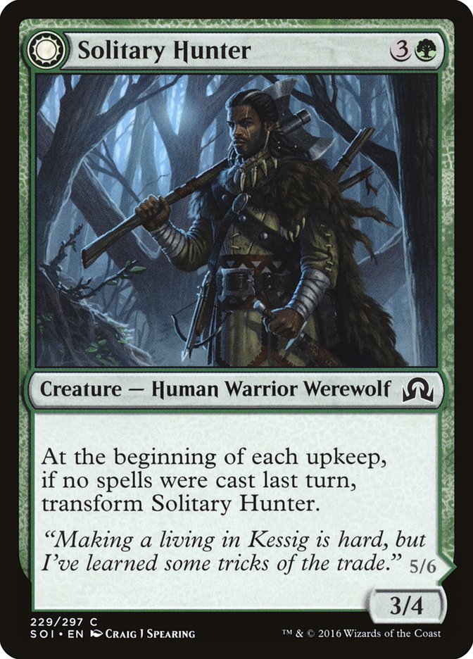Solitary Hunter // One of the Pack [Shadows over Innistrad] | Kessel Run Games Inc. 