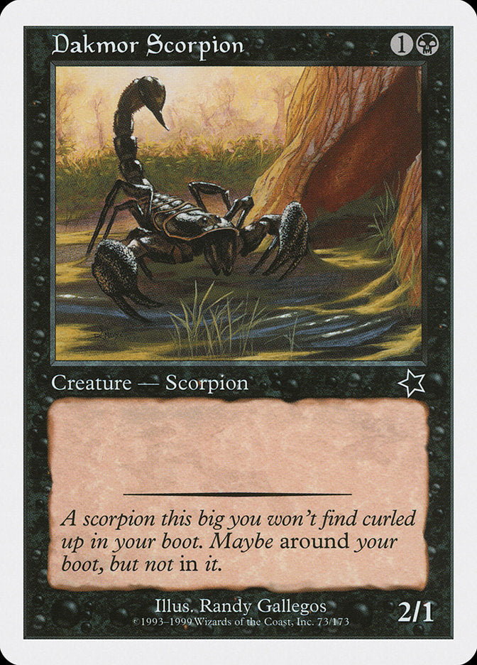 Dakmor Scorpion [Starter 1999] | Kessel Run Games Inc. 