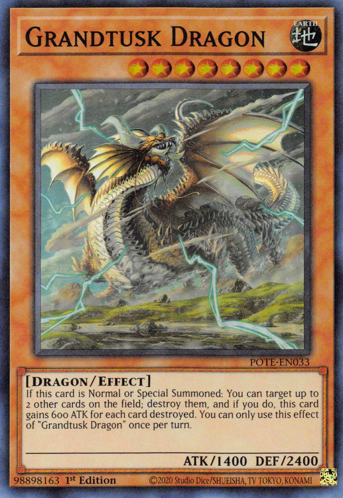 Grandtusk Dragon [POTE-EN033] Super Rare | Kessel Run Games Inc. 