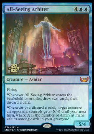 All-Seeing Arbiter [Streets of New Capenna Prerelease Promos] | Kessel Run Games Inc. 