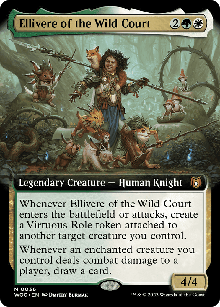 Ellivere of the Wild Court (Extended Art) [Wilds of Eldraine Commander] | Kessel Run Games Inc. 