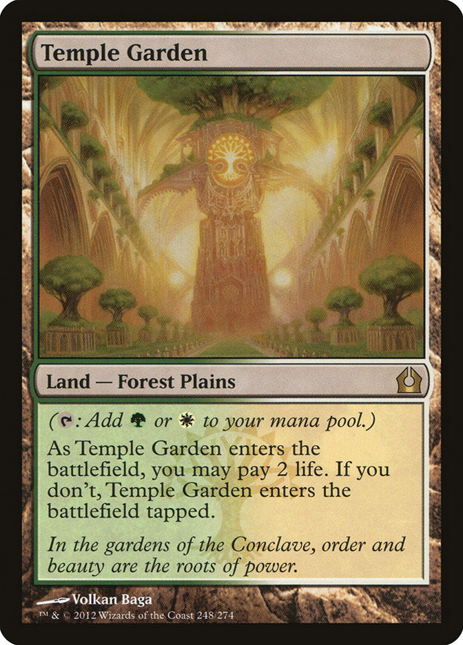 Temple Garden [Return to Ravnica] | Kessel Run Games Inc. 