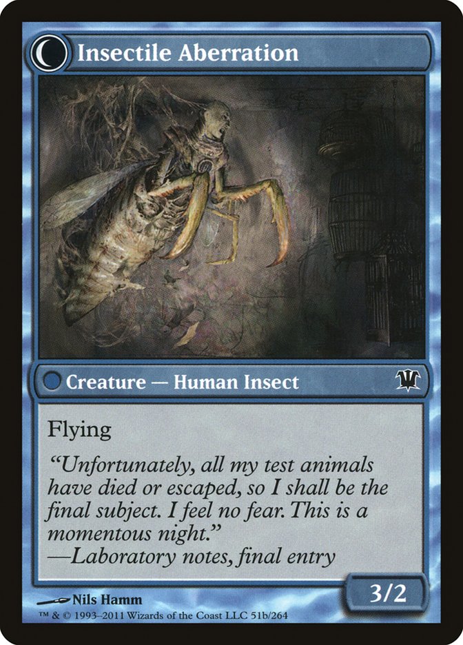 Delver of Secrets // Insectile Aberration [Innistrad] | Kessel Run Games Inc. 