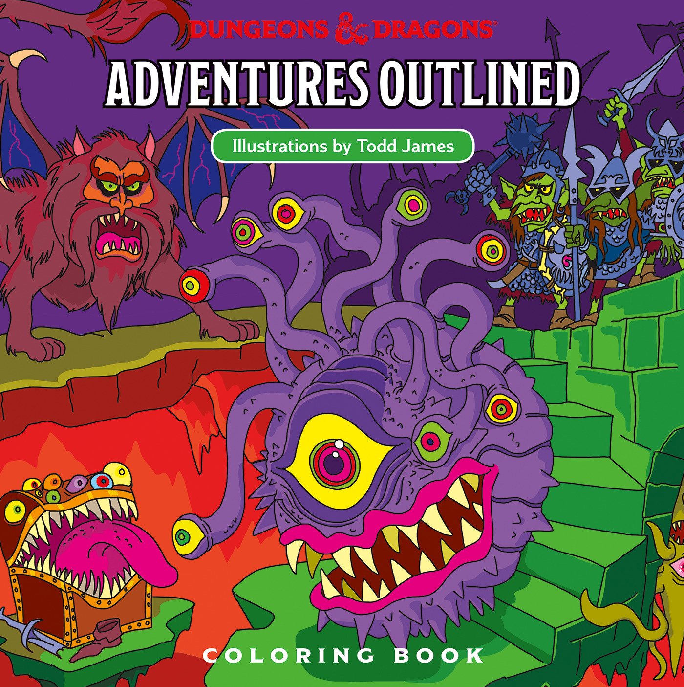Dungeons & Dragons Adventures Outlined Coloring Book | Kessel Run Games Inc. 