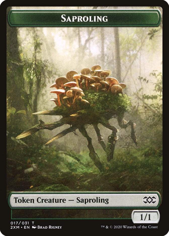 Copy // Saproling Double-Sided Token [Double Masters Tokens] | Kessel Run Games Inc. 